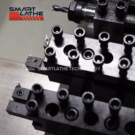 The Pneumatic Collet with Through-Hole CNC Lathe Machine for Turning Process with Brass, Bronze, Aluminum, Steel, Stainless Steel, and Rigid Plastic (SL-07)